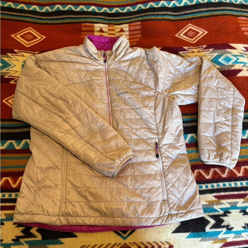 Women's Eddie Bauer reversible outdoor pullover